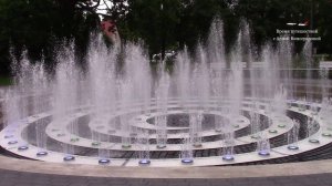 Цветомузыкальный фонтан Спираль провинциального городка