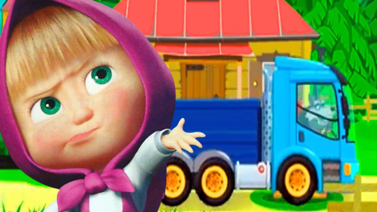 Маша и медведь-Мультфильм-Маша и медведь мультик- Игра мультик стройка
