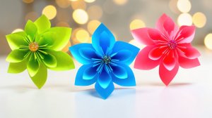 Цветок из бумаги детские Поделки оригами на 8 марта