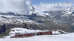 🚂 4К SmartTV ➤ Поезд в облака - вид на Маттерхорн на швейцарской железной дороге Горнерграт🇨! 🚂