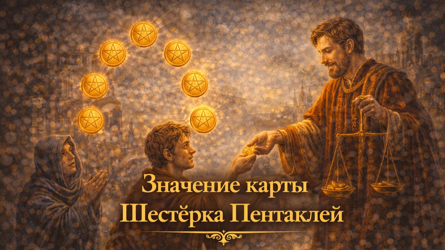 Значение карты таро Шестёрка Пентаклей