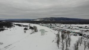 Река Инзер с высоты птичьего полета: в Башкирии спасатели готовятся к паводку