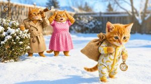 Рыжий котенок прятал тайник... То, что нашел папа-кот, растопит ваше сердце 🧶🥺