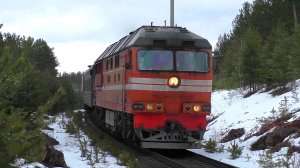 ТЭП70-0505 с пригородным поездом Егоршино - Екатеринбург-Пасс.