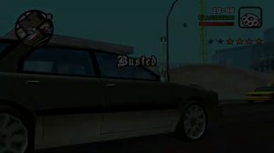 GTA: SA- Busted complitation with 4 star wanted levels only