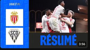 Монако  - Анже. Обзор матча.  Франция,  тур 24