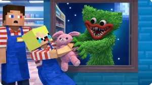 😲НОЧНАЯ СМЕНА в ТОРГОВОМ ЦЕНТРЕ в МАЙНКРАФТ! НУБИК