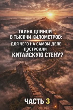 Тайна длинной в тысячи километров : для чего на самом деле построили Китайскую стену ? Часть 3
