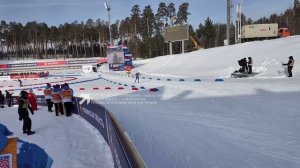 Мужскую и женскую гонку преследования увидели болельщики