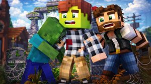 ЗОМБИ ЗАРАЗИЛИ МОЕГО ДРУГА! ДЕНЬ 9. ЗОМБИ АПОКАЛИПСИС В МАЙНКРАФТ.