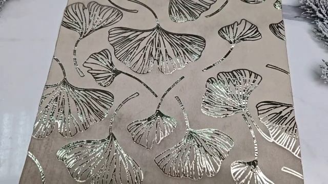 Дорожка для стола ФАЙЗЭ (Листья), бежевая, 150х28 см, 767611280-2