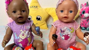 Куклы Беби Бон Открывают Киндер Джой Очень Странные