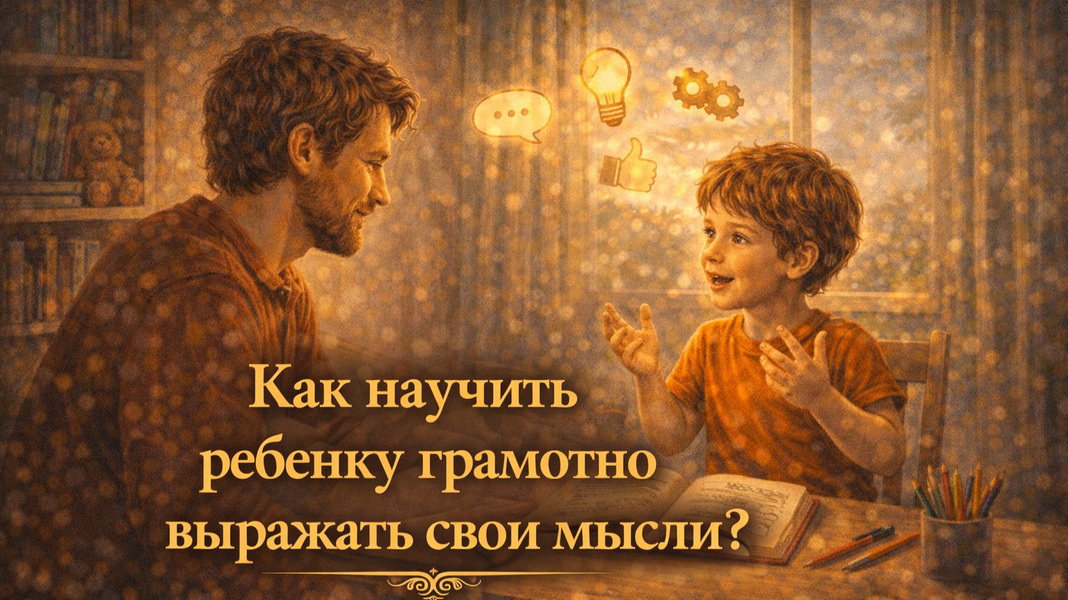 Как научить ребенка грамотно выражать свои мысли ?