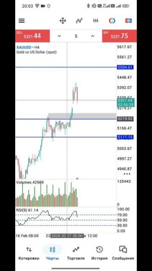 Золото Форекс на 3.03.2026