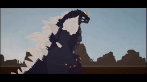 Годзилла Эволюция против Космо годзилы