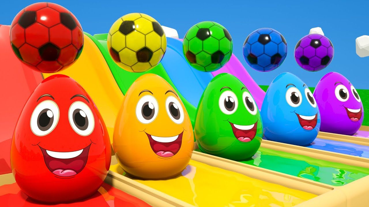 Откройте для себя красочные яйца-сюрпризы и другие детские песенки - Детские песенки и стишки