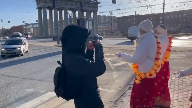 Март 2022  Харинама под руководством Е М  Коладвипа дас