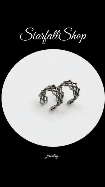 Кафф "Стальная сеть" от StarfallShop