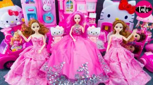 Играем в игрушки из мультика принцесса кукла Барби. Мультфильм для детей. ASMR АСМР