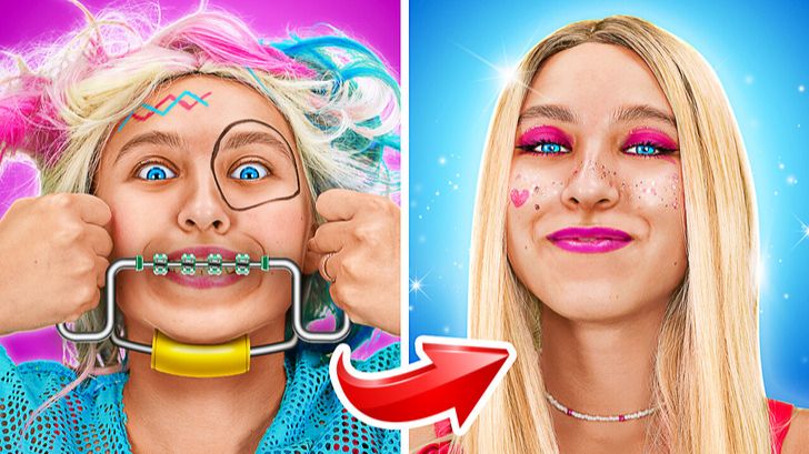 Бьюти-лайфхаки 💄 Полная смена имиджа за минуты