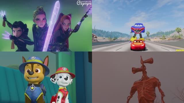 СИРЕНОГОЛОВЫЙ vs ЩЕНЯЧИЙ ПАТРУЛЬ vs МОНСТР‑МАКВИН vs K‑POP ОХОТНИКИ — ТАНЦЕВАЛЬНЫЙ БАТТЛ! смотреть онлайн