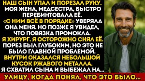 Жена перевязала рану сына, но мой взгляд хирурга заметил ужасное, спрятанное в повязке