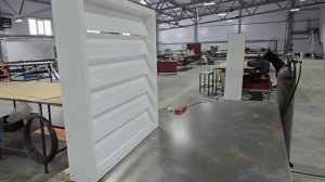 Наружная вентиляционная решетка клапан с приводом РЭД-РК100 (2.0)