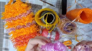 Первый старт в триостартах марта. Вяжу мочалочку...