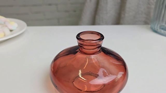 Декоративная ваза-бутыль БОТЕЙЯ, терракотовая, 7 см, 1171963