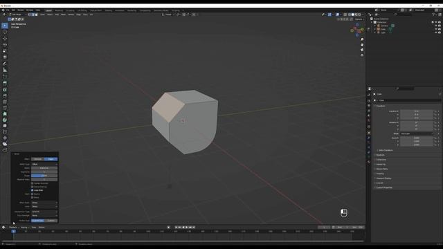 10  Фаска и скругление, инструмент Bevel