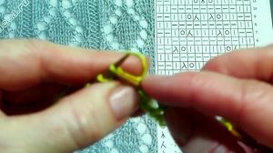 Узор ромбы спицами. Вязание по схемам для начинающих как вязать пошагово. Вязание видео Урок 199