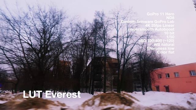 Как снимает GoPro 11 с LUT