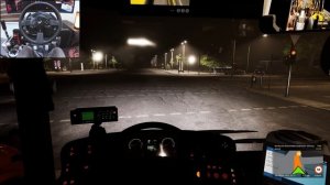 The Bus: полуночный рейс 🌙 Город в огнях за рулём Thrustmaster T300 🚌