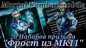 20 наборов призыва "Фрост из МК11" в игре Мортал Комбат мобайл ( Mortal Kombat mobile )