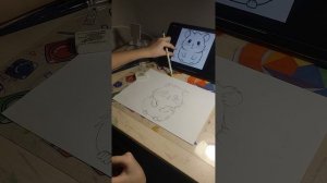 рисуем хомячка акварелью