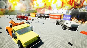 Разрушение машин в Brick Rigs