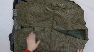 41549 Пиджаки мужские в шотландскую клетку, 16пак, Mens tartan Blazers, секонд (vintage/extra) оптом