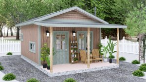 Микро-дом 5x6 метров (30 м²): 1 спальня и гениальные решения для хранения. Полный тур!