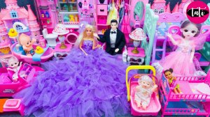 Играем в игрушки из мультика принцесса кукла Барби. Мультфильм для детей. ASMR АСМР