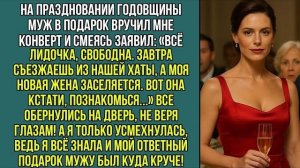 Истории из жизни | На праздновании годовщины муж в подарок вручил мне конверт | Слушать рассказы