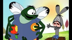 Зайчонок и муха. Мультфильм.