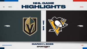 Обзор матча НХЛ | Питтсбург - Вегас (01.02.2026)