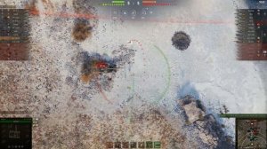 Мир танков. Затерянный Город. Бой на французской арте. Взял фрага и 1.5К урона.