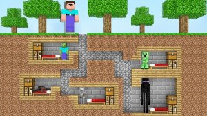 НУБ НАШЕЛ ПОДЗЕМНЫЙ ГОРОД МОНСТРОВ В МАЙНКРАФТ ! НУБИК И ТРОЛЛИНГ ЛОВУШКА В MINECRAFT Дак Плей