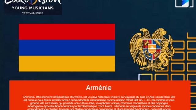 Armenie - Concours Eurovision des jeunes musiciens'26