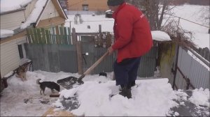 Мой фильм   Убираем снег....