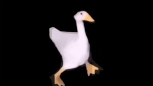 гусь танцует под музыку