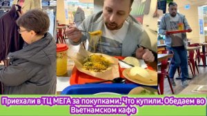 Приехали в ТЦ МЕГА за покупками. Что купили. Обедаем во Вьетнамском кафе