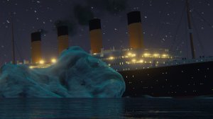 Титаник столкновение с айсбергом в roblox