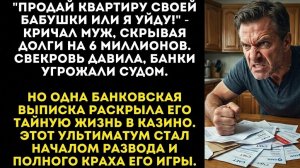 Истории из жизни: «Продай квартиру или я уйду!» — муж скрывал 6 миллионов долга